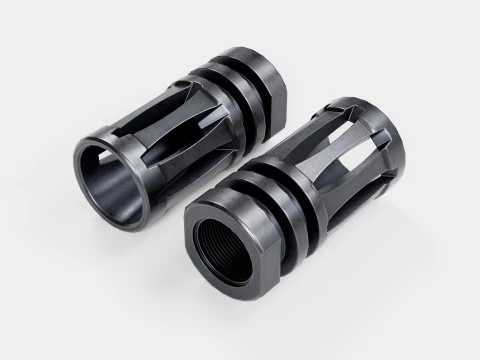 A2 Birdcage Flash Hider 556 - 223 3D Model