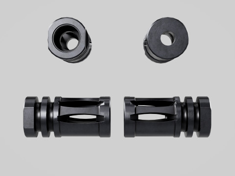 A2 Muzzle Brake 556 - 223 3D Модель