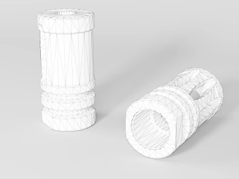 Freio de boca A2 556 - 223 Modelo 3D