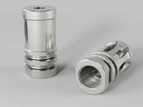 A2 Muzzle Brake 556 - 223 3D Model