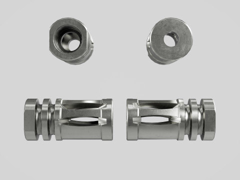 A2 Muzzle Brake 556 - 223 Modelo 3D