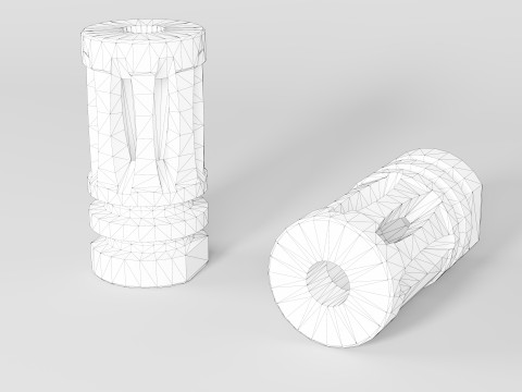 A2 Muzzle Brake 556 - 223 Modelo 3D