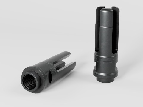 SOCOM 3 Prong Flash Hider 3D मॉडल