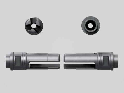 SOCOM 3 pinos Flash Hider Modelo 3D