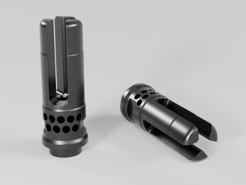 WARCOMP Flash Hider Modèle 3D