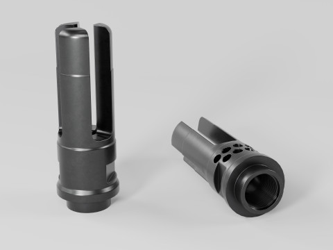 WARCOMP Flash Hider 3D Модель