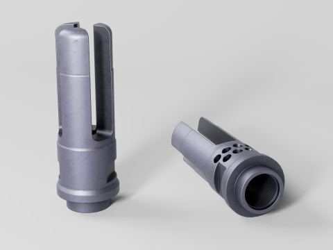 WARCOMP Flash Hider 3D मॉडल