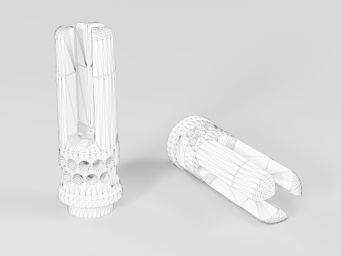 WARCOMP Flash Hider 3D मॉडल