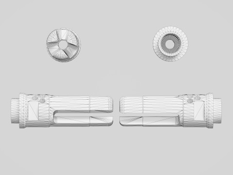 WARCOMP Flash Hider 3D मॉडल