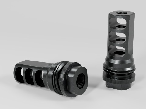 SilencerCo ASR Muzzle Brake 3D 모델