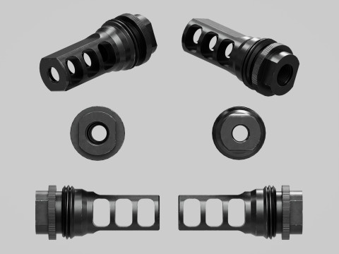 SilencerCo ASR Muzzle Brake 3D 모델