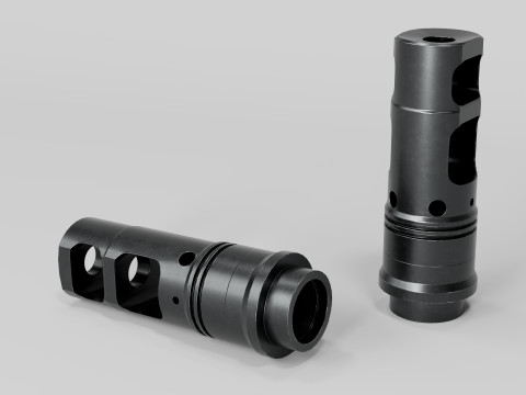 SFMB SOCOM Muzzle Brake Suppressor Adapter Modelo 3D