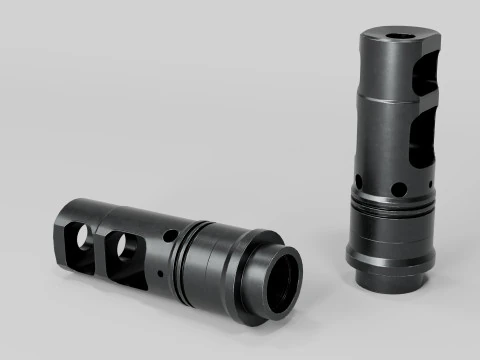 SFMB SOCOM Muzzle Brake Suppressor Adapter 3D Model