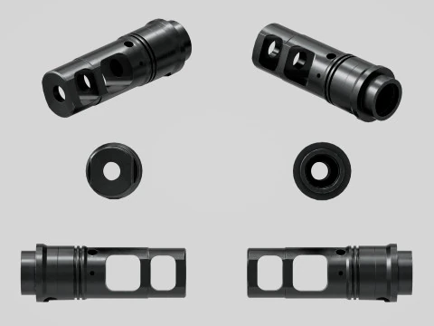 SFMB SOCOM Muzzle Brake Suppressor Adapter 3D Model