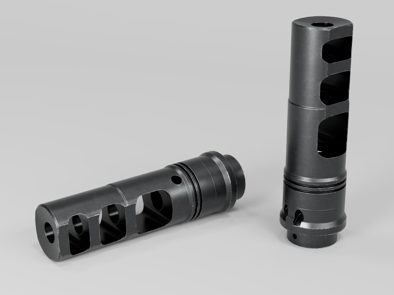 SFMB-338 SOCOM Muzzle Brake Suppressor Adapter 3D मॉडल .c4d .max .obj .3ds .fbx .stl .blend