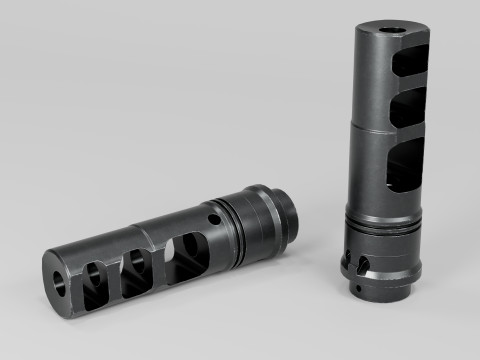 SFMB-338 SOCOM Muzzle Brake Suppressor Adapter Model 3D