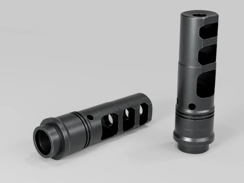 SFMB-338 SOCOM Muzzle Brake Suppressor Adapter 3D Model