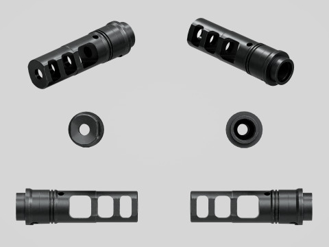 SFMB-338 SOCOM Muzzle Brake Suppressor Adapter 3D मॉडल