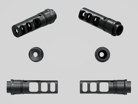 SFMB-338 SOCOM Muzzle Brake Suppressor Adapter 3D Model