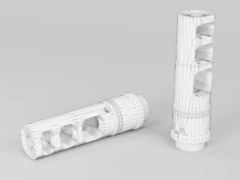 SFMB-338 SOCOM Muzzle Brake Suppressor Adapter 3D Model
