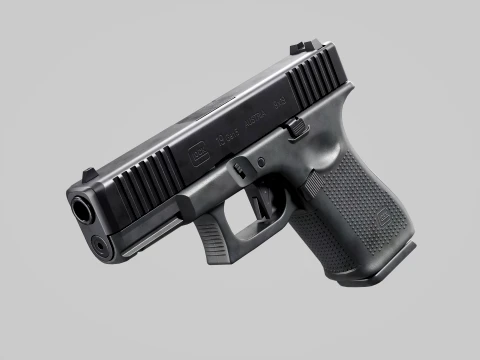 Glock-19 Pistol 3D Model