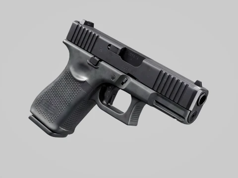 Glock-19 Pistol 3D Model