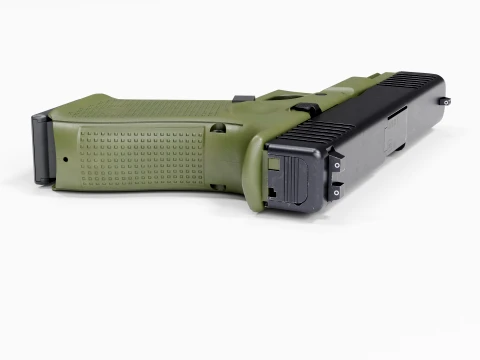 Glock-19 OD Green 3D Model