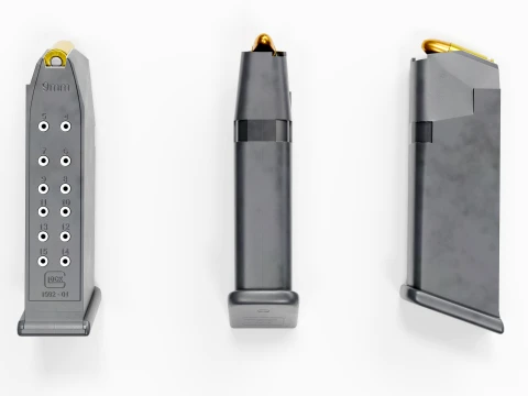 Glock-19 OD Green 3D Model