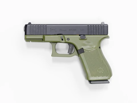 Glock-19 OD Green 3D Model