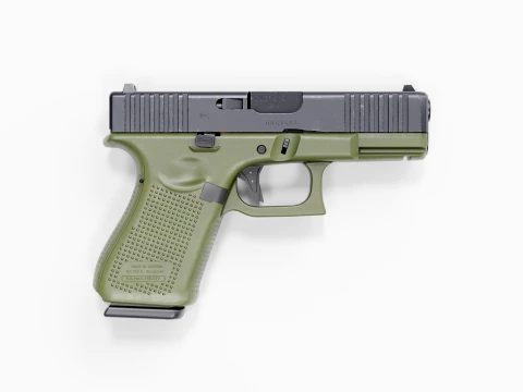 Glock-19 OD Green 3D Model