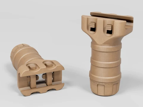 TangoDown Stubby Vertical Fore Grip FDE 3D Model