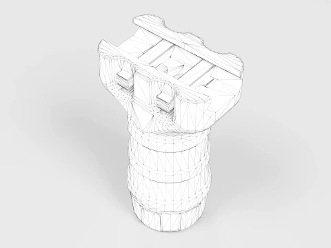 TangoDown Stubby Vertical Fore Grip FDE 3D Model