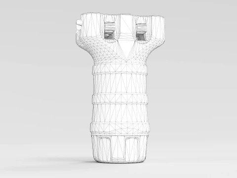 TangoDown Stubby Vertical Fore Grip FDE 3D Model