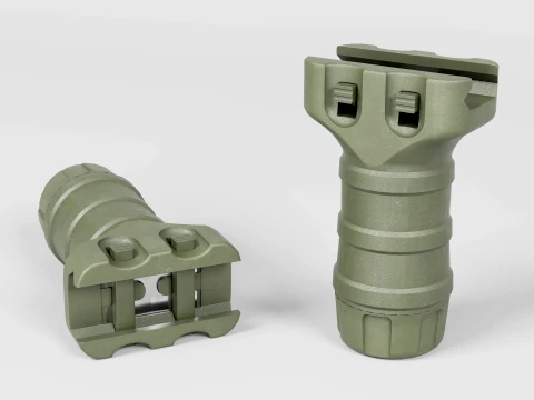 TangoDown Stubby Vertical Fore Grip OD Green 3D Model