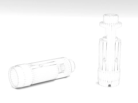 AK-74 Muzzle Brake 3D Model