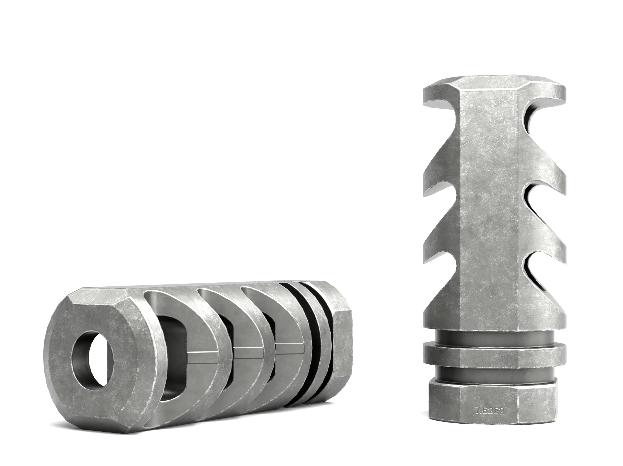 Precision Armament M4-72 Severe-Duty Compensator 3D Model .c4d .max .obj .3ds .fbx .stl .blend 