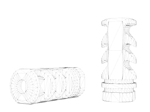 Precision Armament M4-72 Severe-Duty Compensator 3D Model