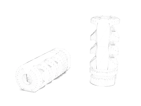 Precision Armament M4-72 Severe-Duty Compensator 3D Model