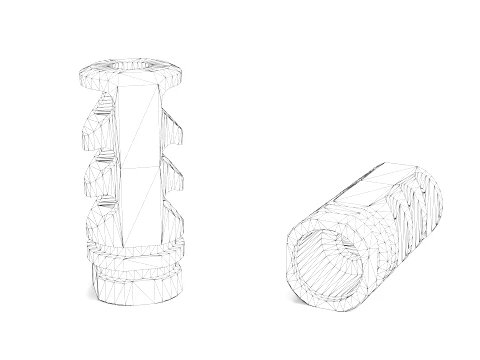 Precision Armament M4-72 Severe-Duty Compensator 3D Model
