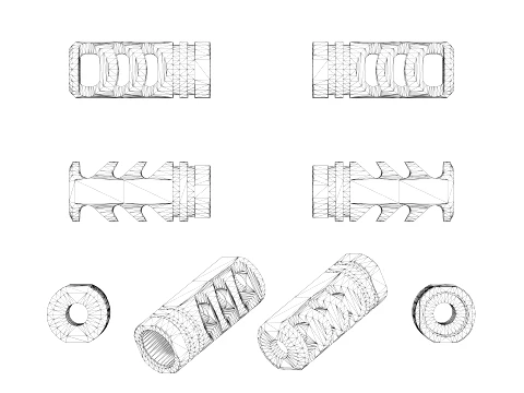 Precision Armament M4-72 Severe-Duty Compensator 3D Model