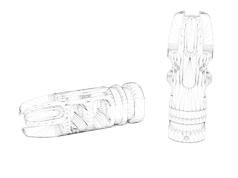 VG6 EPSILON 556 MUZZLE BRAKE 3D Model