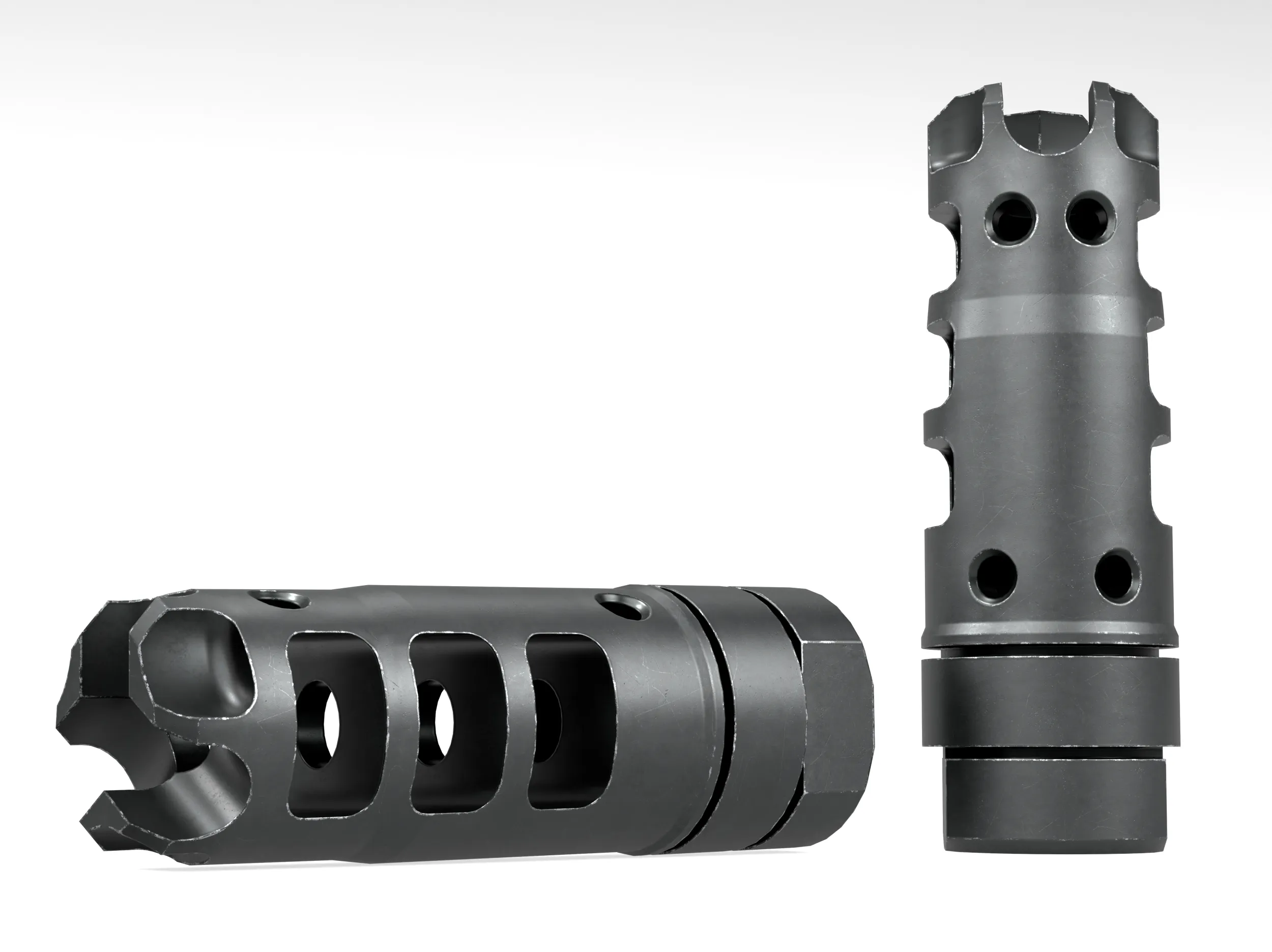 LANTAC Dragon Muzzle Brake 3D Model .c4d .max .obj .3ds .fbx .stl .blend 