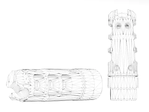 LANTAC Dragon Muzzle Brake 3D Model