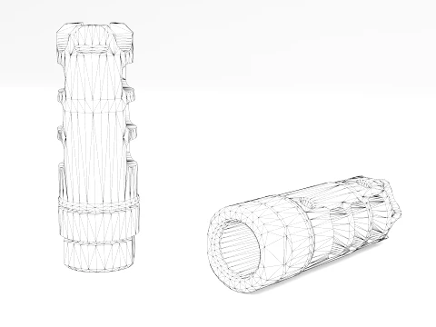 LANTAC Dragon Muzzle Brake 3D Model