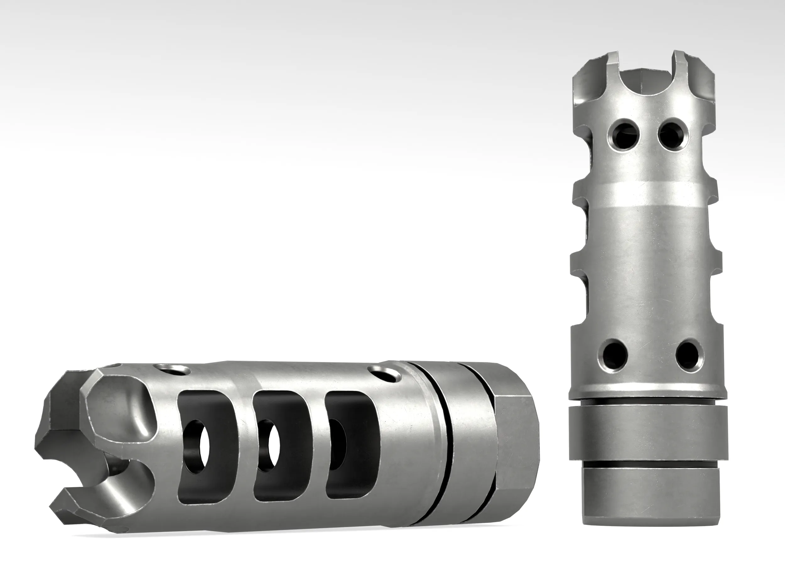 LANTAC Dragon Muzzle Brake 3D Model .c4d .max .obj .3ds .fbx .stl .blend 