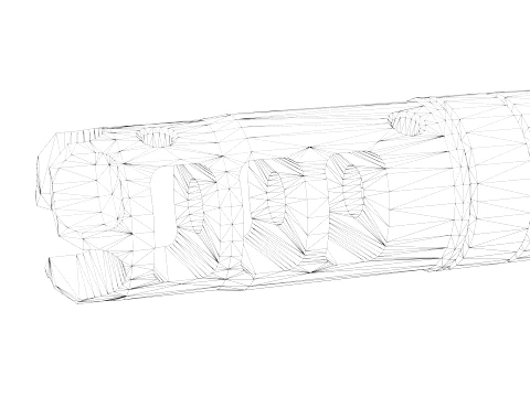 LANTAC Dragon Muzzle Brake 3D Model
