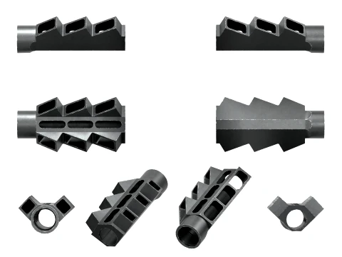 V6 MUZZLE BRAKE 3D Model