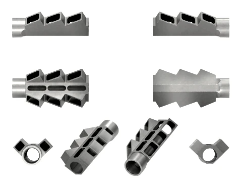 V6 MUZZLE BRAKE 3D Model