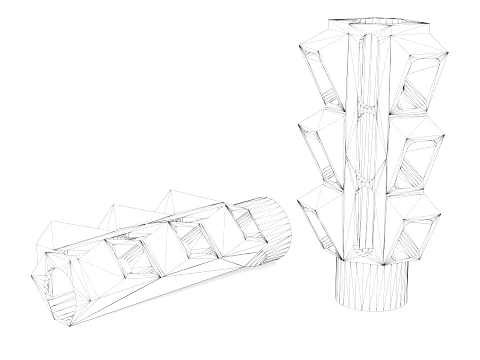 V6 MUZZLE BRAKE 3D Model