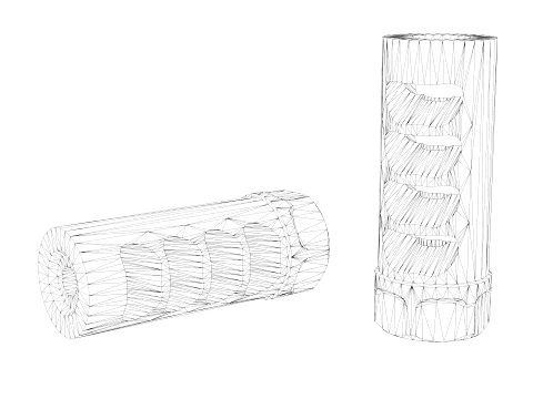 Gen 3 Little Bastard Self Timing Muzzle Brake 3D Model